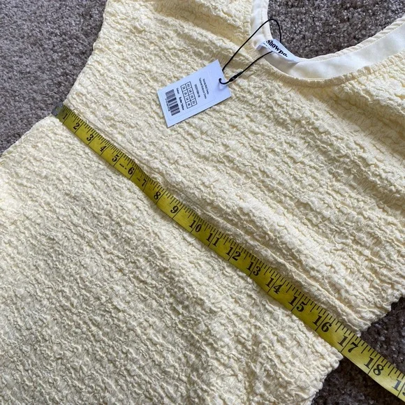 Showpo US 14 Novida Midi Dress Butter Yellow Textured Bodycon Cocktail Stretch - Picture 10 of 10